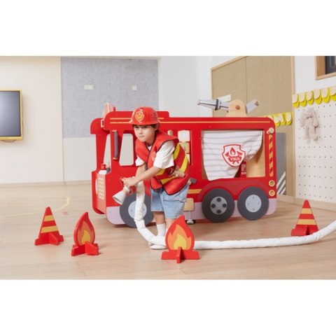 Viga Toys VIGA Duży Drewniany Wóz Strażacki Plac Zabaw Montessori Viga Toys VIGA Duży Drewniany Wóz Strażacki Plac Zabaw Montessori