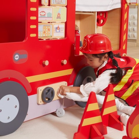 Viga Toys VIGA Duży Drewniany Wóz Strażacki Plac Zabaw Montessori Viga Toys VIGA Duży Drewniany Wóz Strażacki Plac Zabaw Montessori