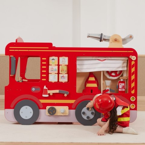 Viga Toys VIGA Duży Drewniany Wóz Strażacki Plac Zabaw Montessori Viga Toys VIGA Duży Drewniany Wóz Strażacki Plac Zabaw Montessori