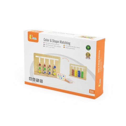 Viga Toys VIGA Gra Logiczna Odwzoruj Kolory i Figury Montessori Viga Toys VIGA Gra Logiczna Odwzoruj Kolory i Figury Montessori