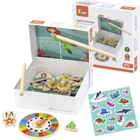 Viga Toys VIGA Gra Zestaw Magnetyczny Do Łowienia Rybek Viga Toys VIGA Gra Zestaw Magnetyczny Do Łowienia Rybek