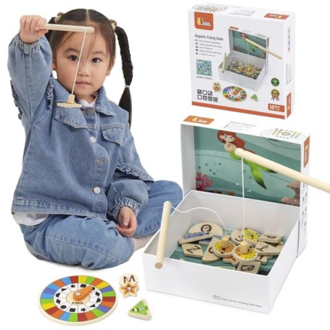 Viga Toys VIGA Gra Zestaw Magnetyczny Do Łowienia Rybek Viga Toys VIGA Gra Zestaw Magnetyczny Do Łowienia Rybek