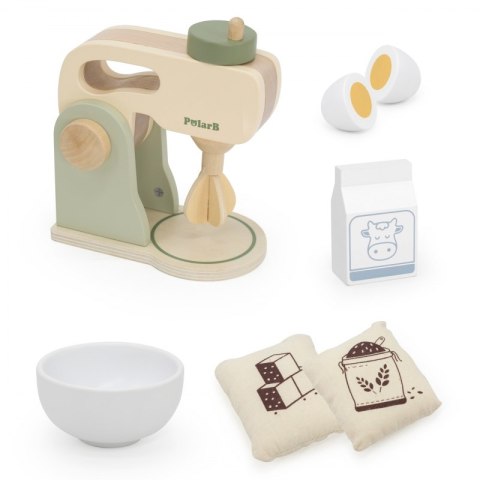 Viga Toys VIGA PolarB Drewniany Mikser Kuchenny Zielony + Akcesoria Viga Toys VIGA PolarB Drewniany Mikser Kuchenny Zielony + Akcesoria