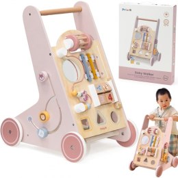 Viga Toys VIGA PolarB Drewniany Pchacz Chodzik Różowy Edukacyjny