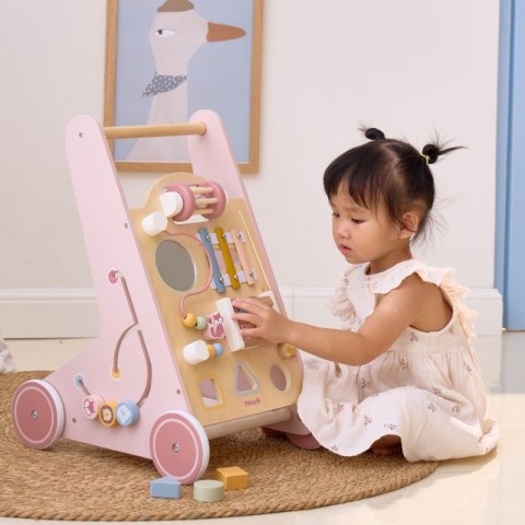 Viga Toys VIGA PolarB Drewniany Pchacz Chodzik Różowy Edukacyjny Viga Toys VIGA PolarB Drewniany Pchacz Chodzik Różowy Edukacyjny