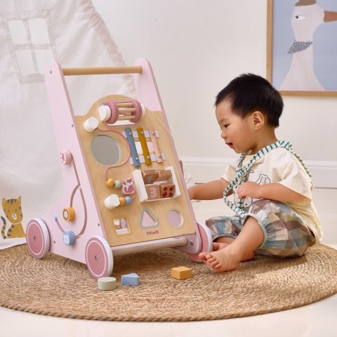 Viga Toys VIGA PolarB Drewniany Pchacz Chodzik Różowy Edukacyjny Viga Toys VIGA PolarB Drewniany Pchacz Chodzik Różowy Edukacyjny