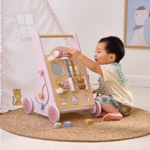 Viga Toys VIGA PolarB Drewniany Pchacz Chodzik Różowy Edukacyjny Viga Toys VIGA PolarB Drewniany Pchacz Chodzik Różowy Edukacyjny