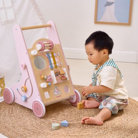 Viga Toys VIGA PolarB Drewniany Pchacz Chodzik Różowy Edukacyjny Viga Toys VIGA PolarB Drewniany Pchacz Chodzik Różowy Edukacyjny
