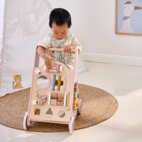 Viga Toys VIGA PolarB Drewniany Pchacz Chodzik Różowy Edukacyjny Viga Toys VIGA PolarB Drewniany Pchacz Chodzik Różowy Edukacyjny