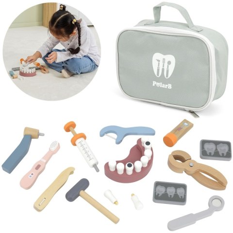 Viga Toys VIGA PolarB Drewniany Zestaw Dentysty Torba Viga Toys VIGA PolarB Drewniany Zestaw Dentysty Torba