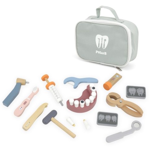 Viga Toys VIGA PolarB Drewniany Zestaw Dentysty Torba Viga Toys VIGA PolarB Drewniany Zestaw Dentysty Torba