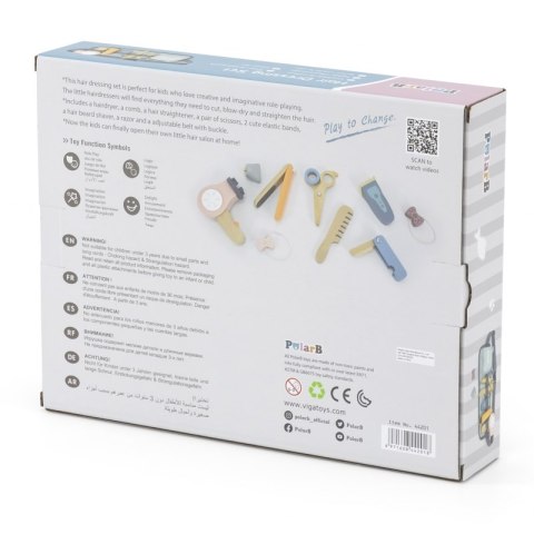 Viga Toys VIGA PolarB Drewniany Zestaw Fryzjerski Pas z Narzędziami Viga Toys VIGA PolarB Drewniany Zestaw Fryzjerski Pas z Narzędziami