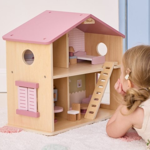 Viga Toys VIGA PolarB Duży Drewniany Domek dla Lalek 17 el. Viga Toys VIGA PolarB Duży Drewniany Domek dla Lalek 17 el.