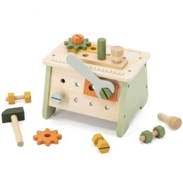 Viga Toys VIGA PolarB Mini Warsztat 2w1 Skrzynka z Narzędziami Zestaw Drewniany