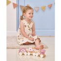 Viga Toys VIGA PolarB Różowa Kolejka Pociąg z Wagonikami Klocki