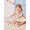 Viga Toys VIGA PolarB Różowa Kolejka Pociąg z Wagonikami Klocki