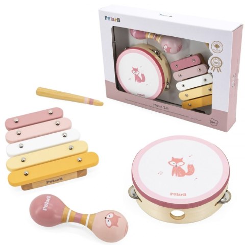 Viga Toys VIGA PolarB Zestaw Instrumentów Muzycznych Różowy Viga Toys VIGA PolarB Zestaw Instrumentów Muzycznych Różowy