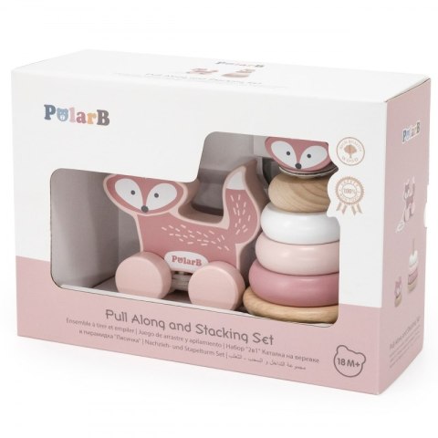 Viga Toys VIGA PolarB Zestaw Lisek Drewniana Piramidka + Lisek do Ciągnięcia Viga Toys VIGA PolarB Zestaw Lisek Drewniana Piramidka + Lisek do Ciągnięcia