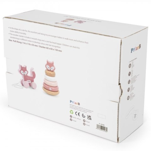 Viga Toys VIGA PolarB Zestaw Lisek Drewniana Piramidka + Lisek do Ciągnięcia Viga Toys VIGA PolarB Zestaw Lisek Drewniana Piramidka + Lisek do Ciągnięcia