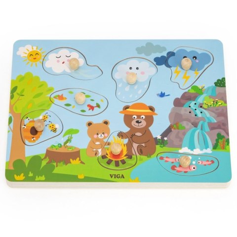 Viga Toys VIGA Puzzle Dźwiękowe Odkrywamy Naturę Viga Toys VIGA Puzzle Dźwiękowe Odkrywamy Naturę
