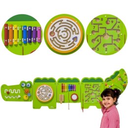 Viga Toys VIGA Tablica Sensoryczna Manipulacyjna Krokodyl Certyfikat FSC Montessori