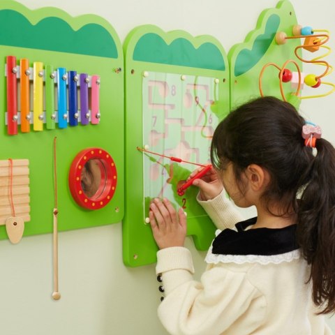Viga Toys VIGA Tablica Sensoryczna Manipulacyjna Krokodyl Certyfikat FSC Montessori Viga Toys VIGA Tablica Sensoryczna Manipulacyjna Krokodyl Certyfikat FSC Montessori