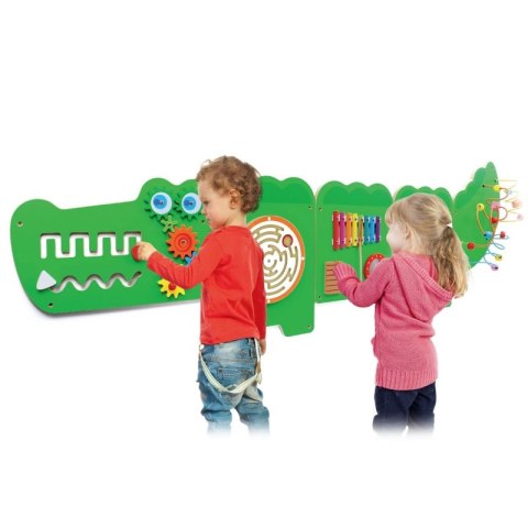 Viga Toys VIGA Tablica Sensoryczna Manipulacyjna Krokodyl Certyfikat FSC Montessori Viga Toys VIGA Tablica Sensoryczna Manipulacyjna Krokodyl Certyfikat FSC Montessori
