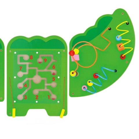 Viga Toys VIGA Tablica Sensoryczna Manipulacyjna Krokodyl Certyfikat FSC Montessori Viga Toys VIGA Tablica Sensoryczna Manipulacyjna Krokodyl Certyfikat FSC Montessori