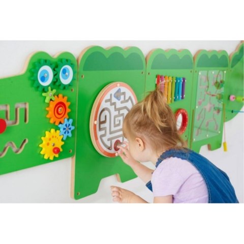Viga Toys VIGA Tablica Sensoryczna Manipulacyjna Krokodyl Certyfikat FSC Montessori Viga Toys VIGA Tablica Sensoryczna Manipulacyjna Krokodyl Certyfikat FSC Montessori