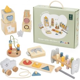 Viga Toys VIGA Zestaw Zabawek Edukacyjnych Pudełko Box od 12 miesiąca do 18 miesiąca