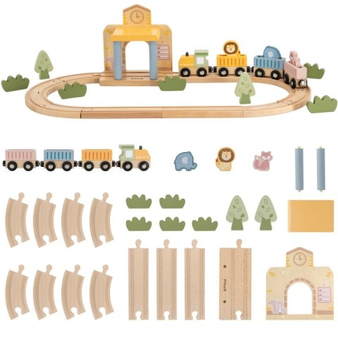 Viga Toys Viga PolarB Drewniany Zestaw Kolejowy 30 el. Viga Toys Viga PolarB Drewniany Zestaw Kolejowy 30 el.
