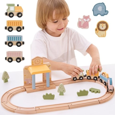Viga Toys Viga PolarB Drewniany Zestaw Kolejowy 30 el. Viga Toys Viga PolarB Drewniany Zestaw Kolejowy 30 el.