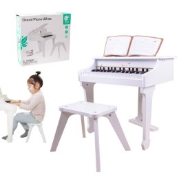 Classic World CLASSIC WORLD Duże Pianino Fortepian dla Dzieci z Krzesełkiem i Książeczką do Nauki