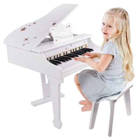 Classic World CLASSIC WORLD Duże Pianino Fortepian dla Dzieci z Krzesełkiem i Książeczką do Nauki Classic World CLASSIC WORLD Duże Pianino Fortepian dla Dzieci z Krzesełkiem i Książeczką do Nauki