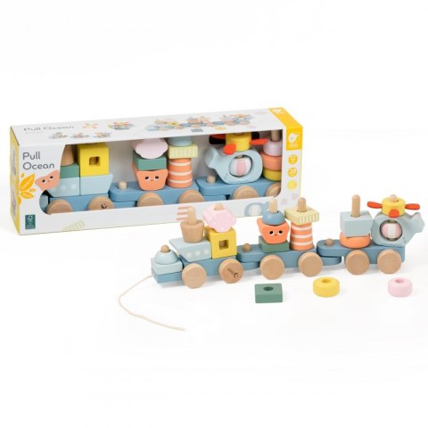 Classic World CLASSIC WORLD Montessori Kolejka Ocean Drewniana Układanka Classic World CLASSIC WORLD Montessori Kolejka Ocean Drewniana Układanka