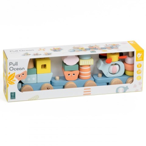 Classic World CLASSIC WORLD Montessori Kolejka Ocean Drewniana Układanka Classic World CLASSIC WORLD Montessori Kolejka Ocean Drewniana Układanka