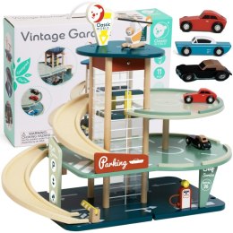Classic World CLASSIC WORLD Wielopoziomowy Parking Auta Helikopter Dystybutor Myjnia + Akc.