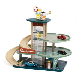 Classic World CLASSIC WORLD Wielopoziomowy Parking Auta Helikopter Dystybutor Myjnia + Akc.