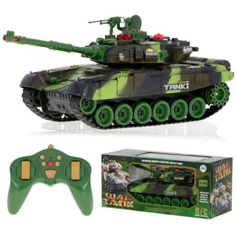 Czołg zdalnie sterowany na pilota RC War Tank 9993 2.4 GHz kamuflaż leśny Kik Sp. z o. o. Sp. k. Czołg zdalnie sterowany na pilota RC War Tank 9993 2.4 GHz kamuflaż leśny Kik Sp. z o. o. Sp. k.