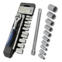 E-hurtownia Zestaw kluczy nasadowych 12w1 grzechotka 1/4 nasadki 4-13 mm przedłużka