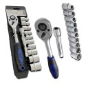 E-hurtownia Zestaw narzędzi 12w1 grzechotka 1/2 nasadki 10-24 mm przedłużka 125 mm