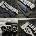 E-hurtownia Zestaw narzędzi 12w1 grzechotka 1/2 nasadki 10-24 mm przedłużka 125 mm
