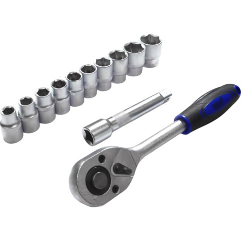 E-hurtownia Zestaw narzędzi 12w1 grzechotka 1/2 nasadki 10-24 mm przedłużka 125 mm E-hurtownia Zestaw narzędzi 12w1 grzechotka 1/2 nasadki 10-24 mm przedłużka 125 mm