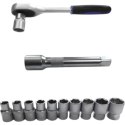 E-hurtownia Zestaw narzędzi 12w1 grzechotka 1/2 nasadki 10-24 mm przedłużka 125 mm