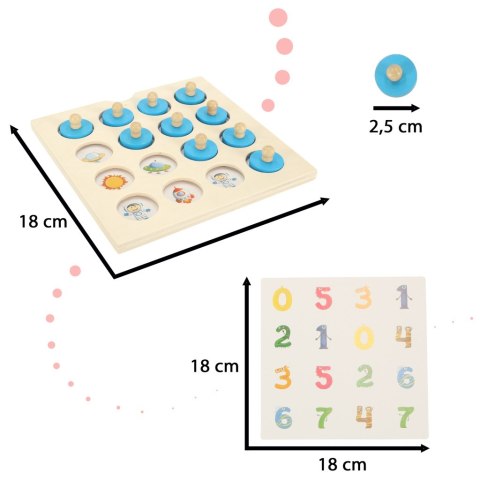 Gra planszowa memory montessori zestaw puzzle drewniane 4 karty Kik Sp. z o. o. Sp. k. Gra planszowa memory montessori zestaw puzzle drewniane 4 karty Kik Sp. z o. o. Sp. k.