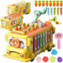 Woopie Baby WOOPIE BABY Interaktywny Autobus Montessori Edukacyjny 6w1 Młoteczek Cymbałki +18 m