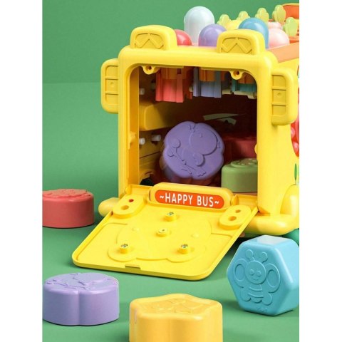Woopie Baby WOOPIE BABY Interaktywny Autobus Montessori Edukacyjny 6w1 Młoteczek Cymbałki +18 m Woopie Baby WOOPIE BABY Interaktywny Autobus Montessori Edukacyjny 6w1 Młoteczek Cymbałki +18 m