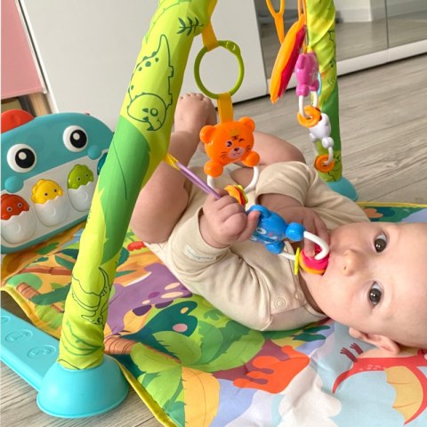 Woopie Baby WOOPIE BABY Mata z Pałąkiem Dino Woopie Baby WOOPIE BABY Mata z Pałąkiem Dino