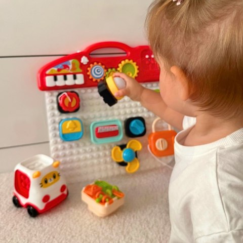 Woopie Baby WOOPIE BABY Montessori Tablica Manipulacyjna Kolorowy Panel Aktywności Woopie Baby WOOPIE BABY Montessori Tablica Manipulacyjna Kolorowy Panel Aktywności
