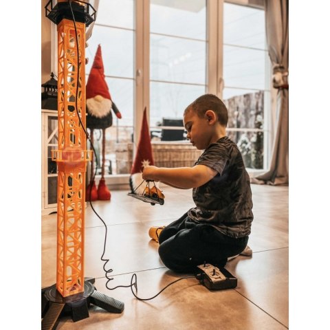 Woopie WOOPIE Dźwig Żuraw Zdalnie Sterowany 103 cm R/C Ciężarówka Koparka + 4 Akc.